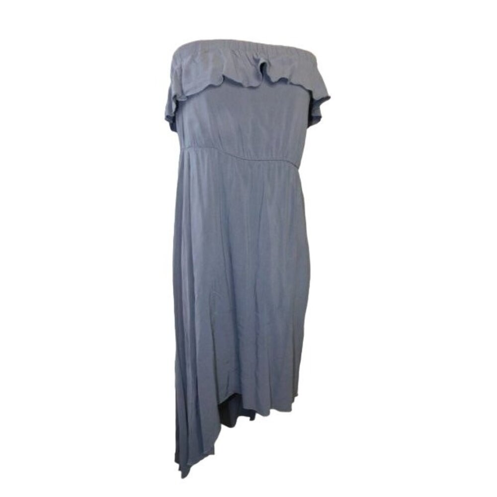 Lapis Size S Small Gray Strapless High Low  Casual Dress